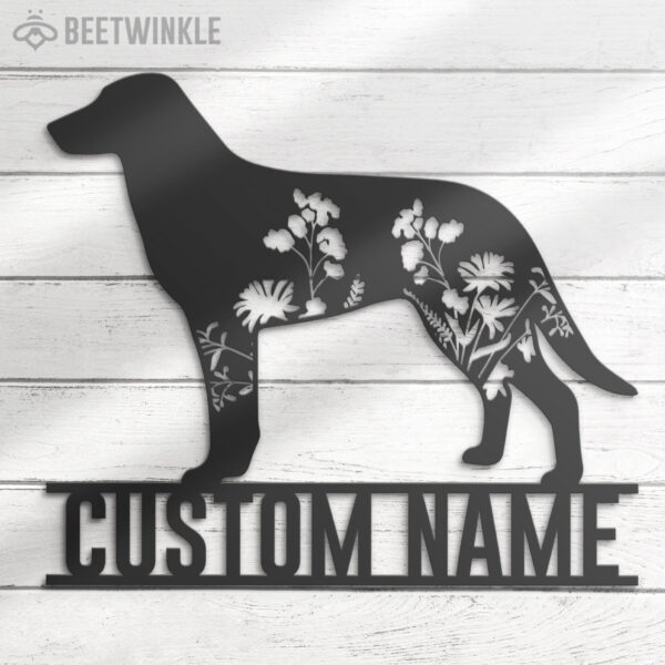 Custom-FLoral-Chinook-Dog-Metal-Wall-Art-LED-Light_8