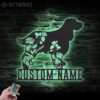 Custom-FLoral-English-Cocker-Spaniel-Metal-Wall-Art-LED-Light_6