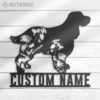 Custom-FLoral-English-Cocker-Spaniel-Metal-Wall-Art-LED-Light_7