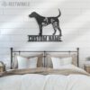 Custom-FLoral-English-Foxhound-Metal-Wall-Art-LED-Light_8