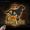 Custom-FLoral-English-Springer-Spaniel-Metal-Wall-Art-LED-Light_6