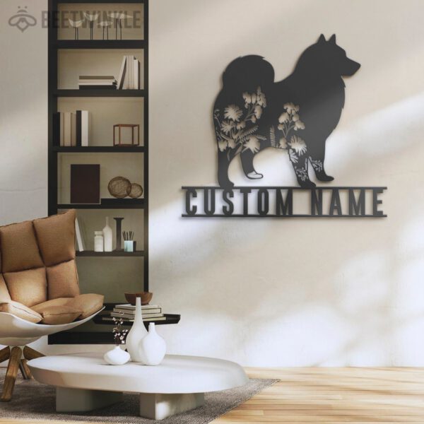 Custom-FLoral-Finnish-Lapphund-Metal-Wall-Art-LED-Light_7