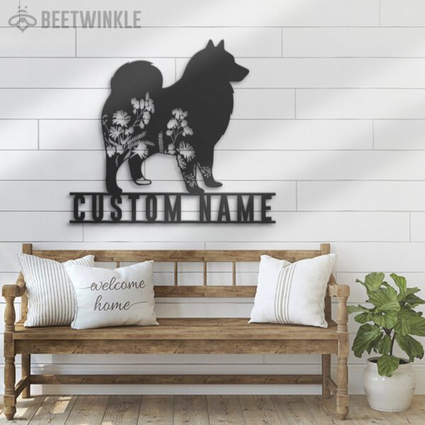 Custom-FLoral-Finnish-Lapphund-Metal-Wall-Art-LED-Light_8