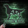 Custom-FLoral-Flat-coated-Retriever-Metal-Wall-Art-LED-Light_6