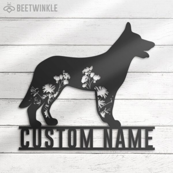 Custom-FLoral-German-Shepherd-Metal-Wall-Art-LED-Light_8