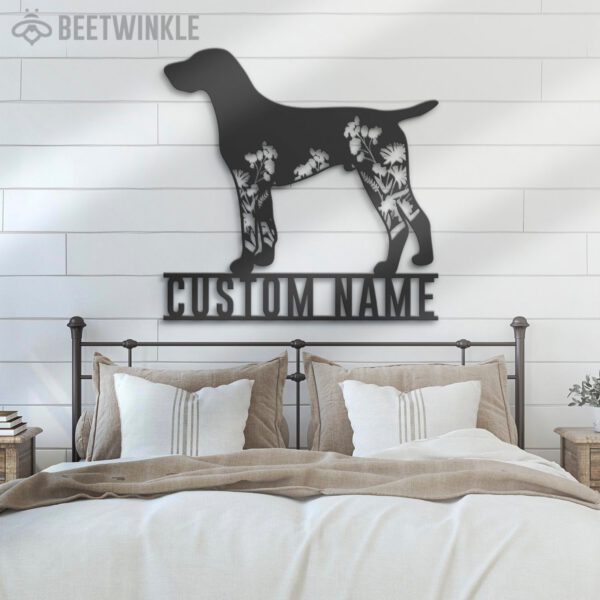 Custom-FLoral-German-Shorthaired-Pointer-Metal-Wall-Art-LED-Light_7