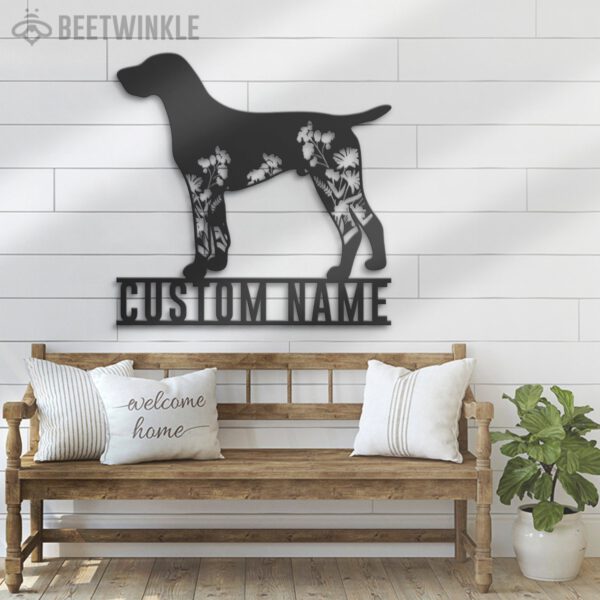 Custom-FLoral-German-Shorthaired-Pointer-Metal-Wall-Art-LED-Light_8