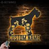 Custom-FLoral-Giant-Schnauzer-Metal-Wall-Art-LED-Light_2