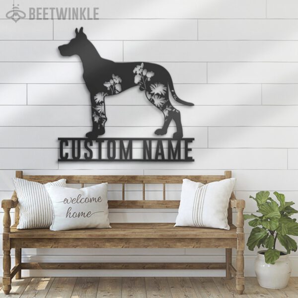 Custom-FLoral-Great-Dane-Metal-Wall-Art-LED-Light_4