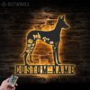 Custom-FLoral-Ibizan-Hound-Metal-Wall-Art-LED-Light_2