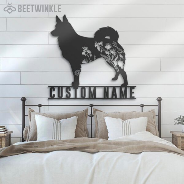 Custom-FLoral-Icelandic-Sheepdog-Metal-Wall-Art-LED-Light_7