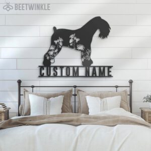 Custom-FLoral-Kerry-Blue-Terrier-Metal-Wall-Art-LED-Light_2