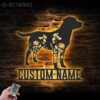 Custom-FLoral-Labrador-Retriever-Metal-Wall-Art-LED-Light_3