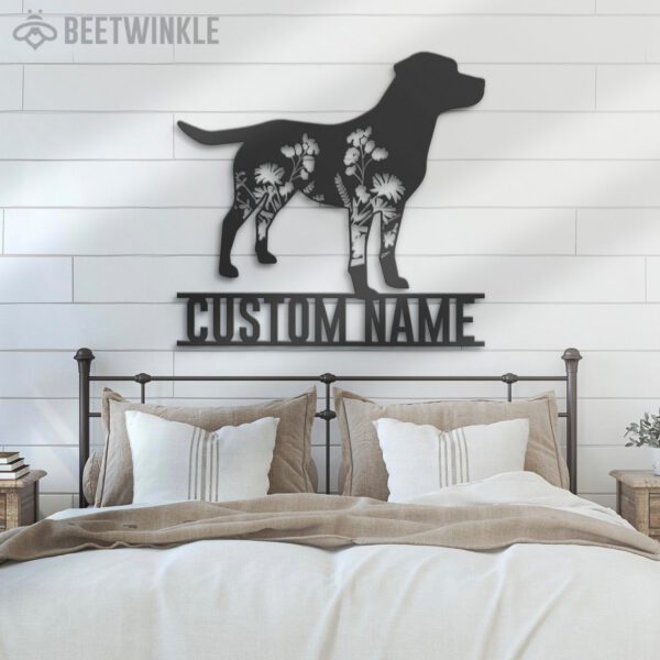 Custom-FLoral-Labrador-Retriever-Metal-Wall-Art-LED-Light_5