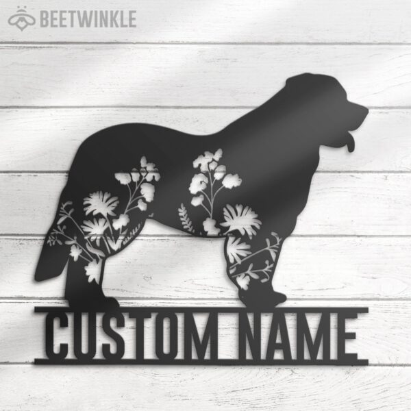 Custom-FLoral-Leonberger-Metal-Wall-Art-LED-Light_8