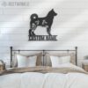 Custom-FLoral-Norwegian-Elkhound-Metal-Wall-Art-LED-Light_4