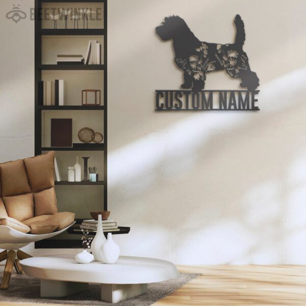 Custom-FLoral-Petits-Bassets-Griffons-Vendeen-Metal-Wall-Art-LED-Light_5