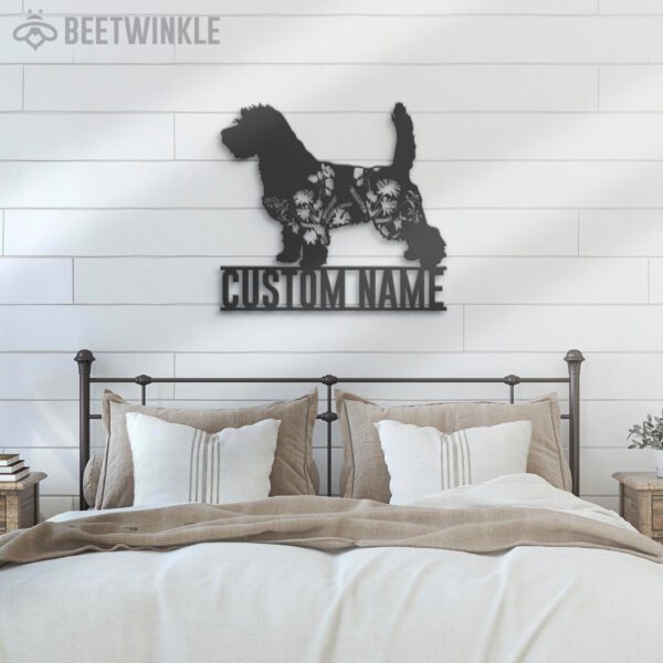 Custom-FLoral-Petits-Bassets-Griffons-Vendeen-Metal-Wall-Art-LED-Light_8