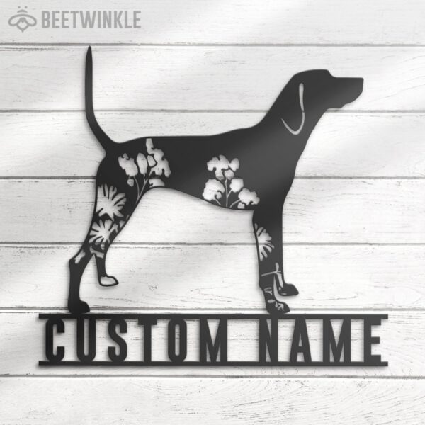 Custom-FLoral-Plott-Hound-Metal-Wall-Art-LED-Light_7