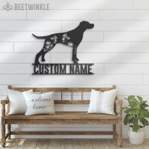 Custom-FLoral-Pointer-Dog-Metal-Wall-Art-LED-Light_2