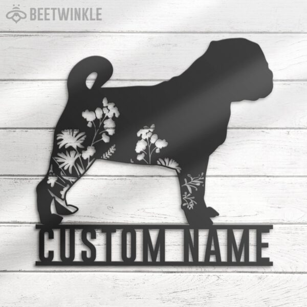 Custom-FLoral-Pug-Metal-Wall-Art-LED-Light_5