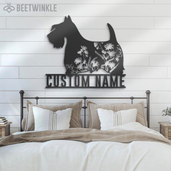 Custom-FLoral-Scottish-Terrier-Metal-Wall-Art-LED-Light_8