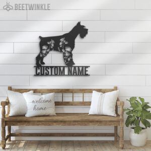 Custom-FLoral-Standard-Schnauzer-Metal-Wall-Art-LED-Light_2