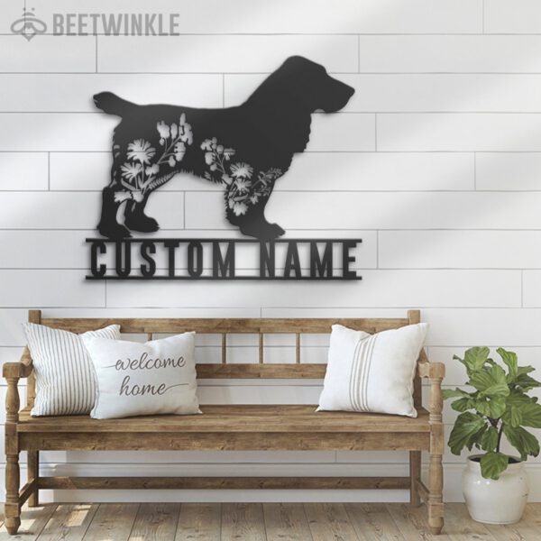 Custom-FLoral-Sussex-Spaniel-Metal-Wall-Art-LED-Light_6