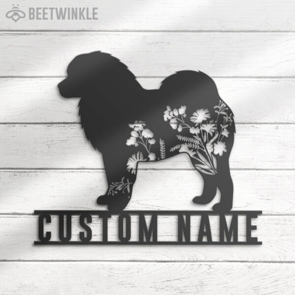 Custom-FLoral-Tibetan-Mastiff-Metal-Wall-Art-LED-Light_4