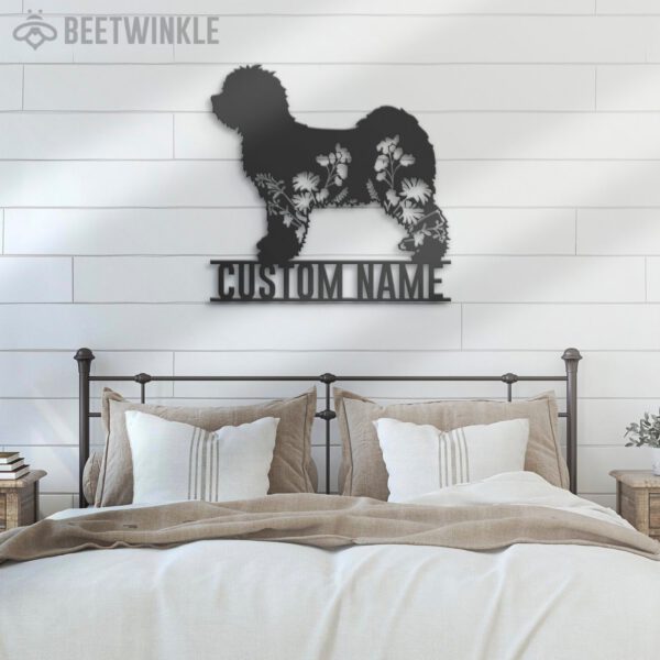 Custom-FLoral-Tibetan-Terrier-Metal-Wall-Art-LED-Light_2