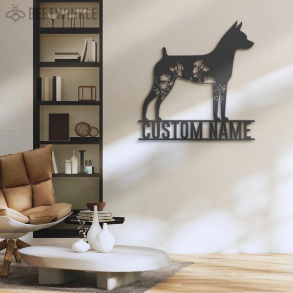 Custom-FLoral-Toy-Fox-Terrier-Metal-Wall-Art-LED-Light_3