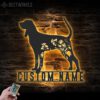 Custom-FLoral-Treeing-Walker-Coonhound-Metal-Wall-Art-LED-Light_7