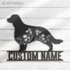 Custom-FLoral-Welsh-Springer-Spaniel-Metal-Wall-Art-LED-Light_2