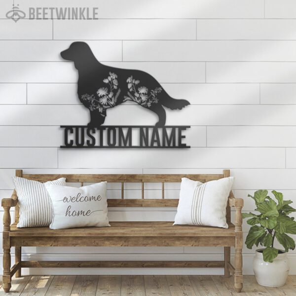 Custom-FLoral-Welsh-Springer-Spaniel-Metal-Wall-Art-LED-Light_6