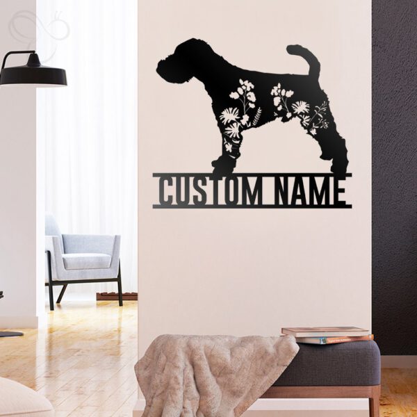 Custom-FLoral-Welsh-Terrier-Metal-Wall-Art-LED-Light_6