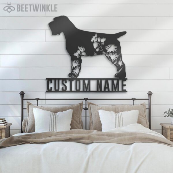 Custom-FLoral-Wirehaired-Pointing-Griffon-Metal-Wall-Art-LED-Light_6