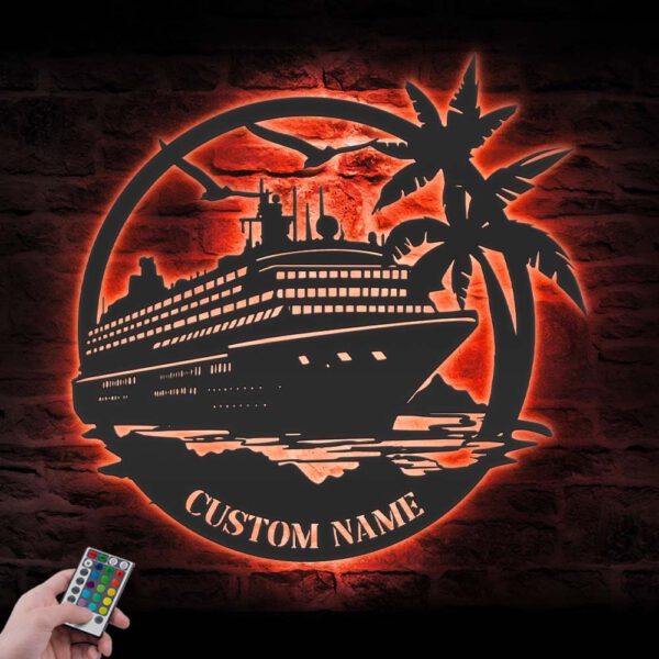 Custom-Family-Cruise-Ship-Metal-Wall-Art-LED-Light-13