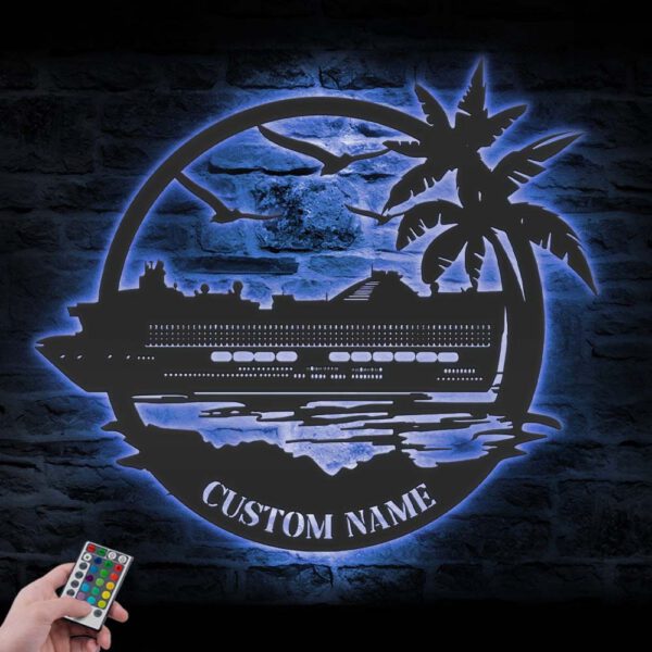 Custom-Family-Cruise-Ship-Metal-Wall-Art-LED-Light-19