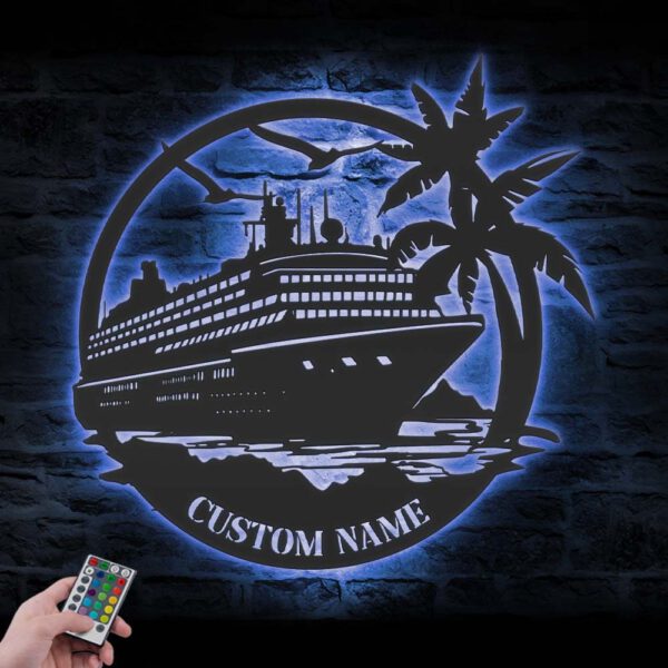 Custom-Family-Cruise-Ship-Metal-Wall-Art-LED-Light-22