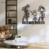 Custom-Family-Motocross-Biker-Metal-Wall-Art-LED-Light-5