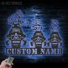 Custom-Family-Snowmobile-Metal-Wall-Art-LED-Light-1