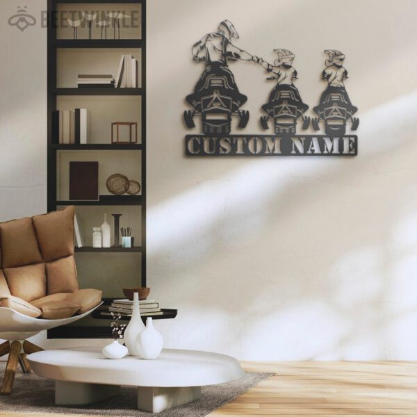 Custom-Family-Snowmobile-Metal-Wall-Art-LED-Light-7-1