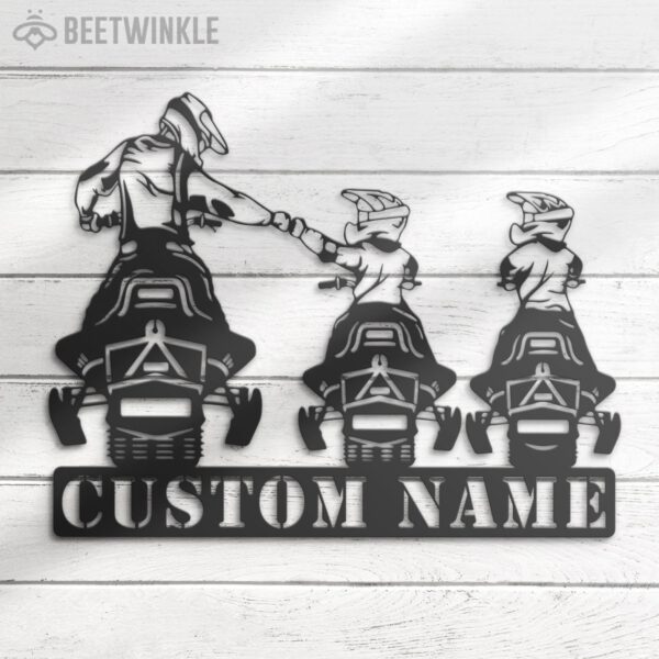 Custom-Family-Snowmobile-Metal-Wall-Art-LED-Light-8-1