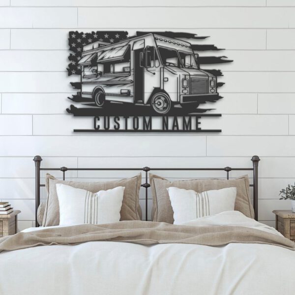 Custom-Fast-Food-Truck-US-Flag-Metal-Wall-Art-LED-Light_5