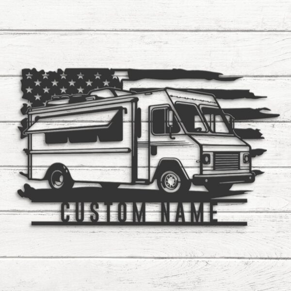 Custom-Fast-Food-Truck-US-Flag-Metal-Wall-Art-LED_8