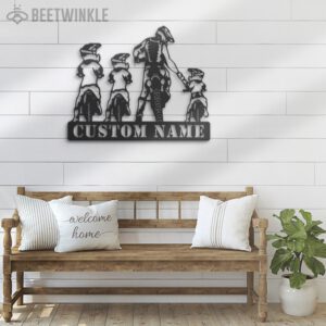 Custom-Father-Son-Motocross-Biker-Metal-Wall-Art-LED-Light-3-3