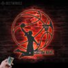 Custom-Female-Basketball-Metal-Wall-Art-LED-Light-6