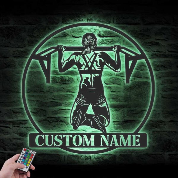 Custom-Female-Calisthenics-Metal-Wall-Art-LED-Light-7