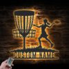 Custom-Female-Disc-Golf-Player-Metal-Wall-Art-LED-Light