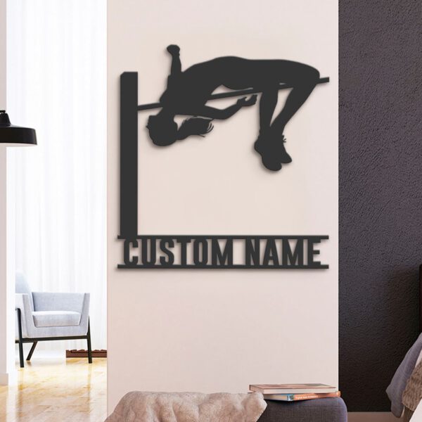 Custom-Female-High-Jump-Metal-Wall-Art-LED-Light-6